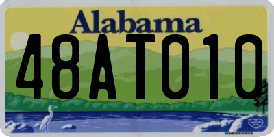 AL license plate 48AT010