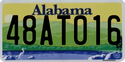 AL license plate 48AT016
