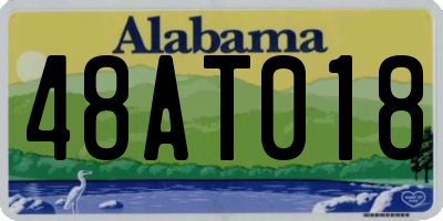 AL license plate 48AT018