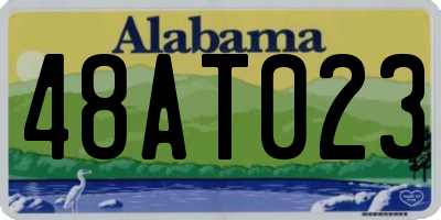 AL license plate 48AT023