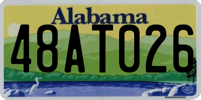 AL license plate 48AT026