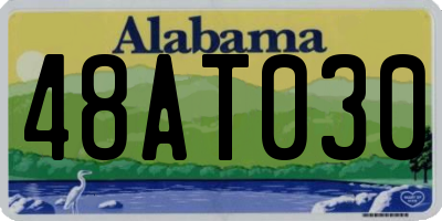 AL license plate 48AT030