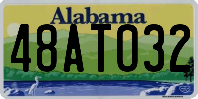 AL license plate 48AT032
