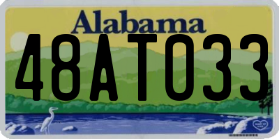AL license plate 48AT033