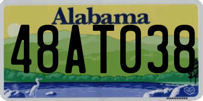 AL license plate 48AT038