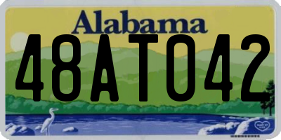 AL license plate 48AT042