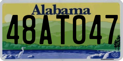 AL license plate 48AT047