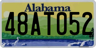 AL license plate 48AT052