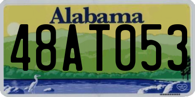 AL license plate 48AT053