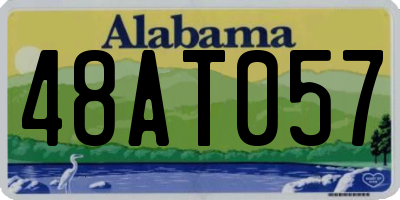 AL license plate 48AT057