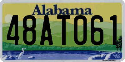 AL license plate 48AT061