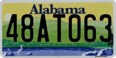 AL license plate 48AT063