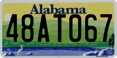 AL license plate 48AT067
