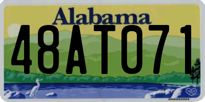 AL license plate 48AT071