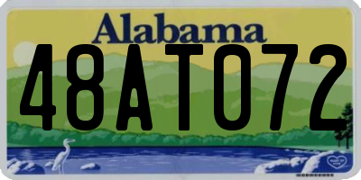 AL license plate 48AT072