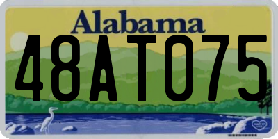 AL license plate 48AT075