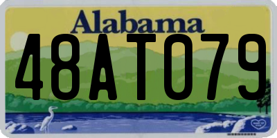 AL license plate 48AT079