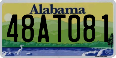 AL license plate 48AT081