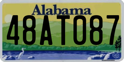 AL license plate 48AT087