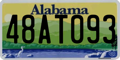 AL license plate 48AT093