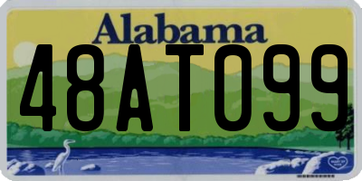 AL license plate 48AT099