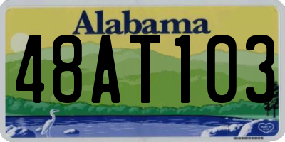 AL license plate 48AT103