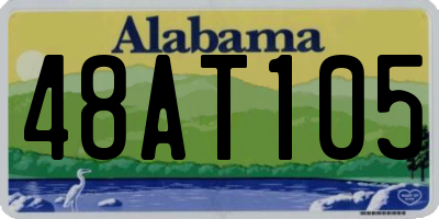 AL license plate 48AT105