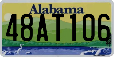 AL license plate 48AT106