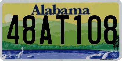 AL license plate 48AT108