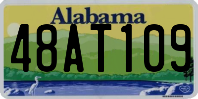 AL license plate 48AT109