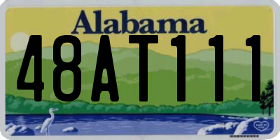 AL license plate 48AT111