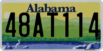 AL license plate 48AT114