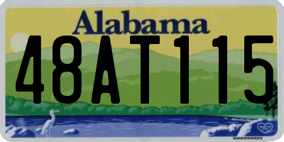 AL license plate 48AT115