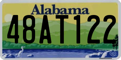 AL license plate 48AT122