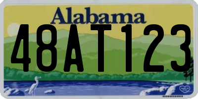 AL license plate 48AT123