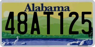 AL license plate 48AT125