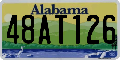 AL license plate 48AT126