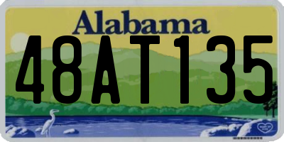 AL license plate 48AT135