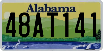 AL license plate 48AT141