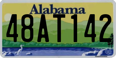 AL license plate 48AT142