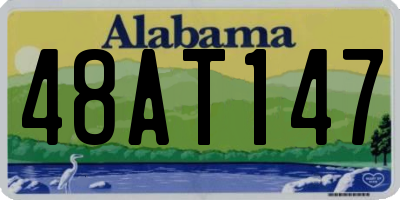 AL license plate 48AT147