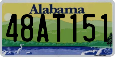 AL license plate 48AT151