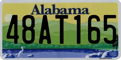 AL license plate 48AT165