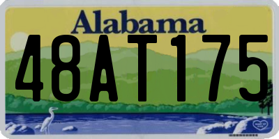 AL license plate 48AT175