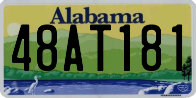 AL license plate 48AT181