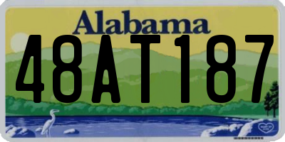 AL license plate 48AT187