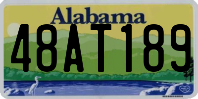 AL license plate 48AT189