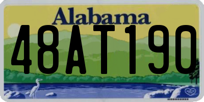 AL license plate 48AT190
