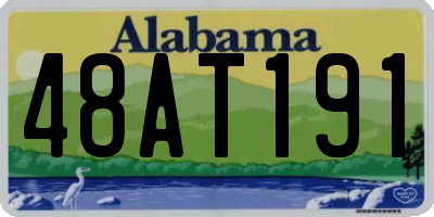 AL license plate 48AT191