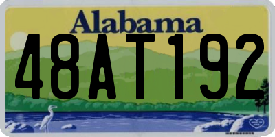 AL license plate 48AT192
